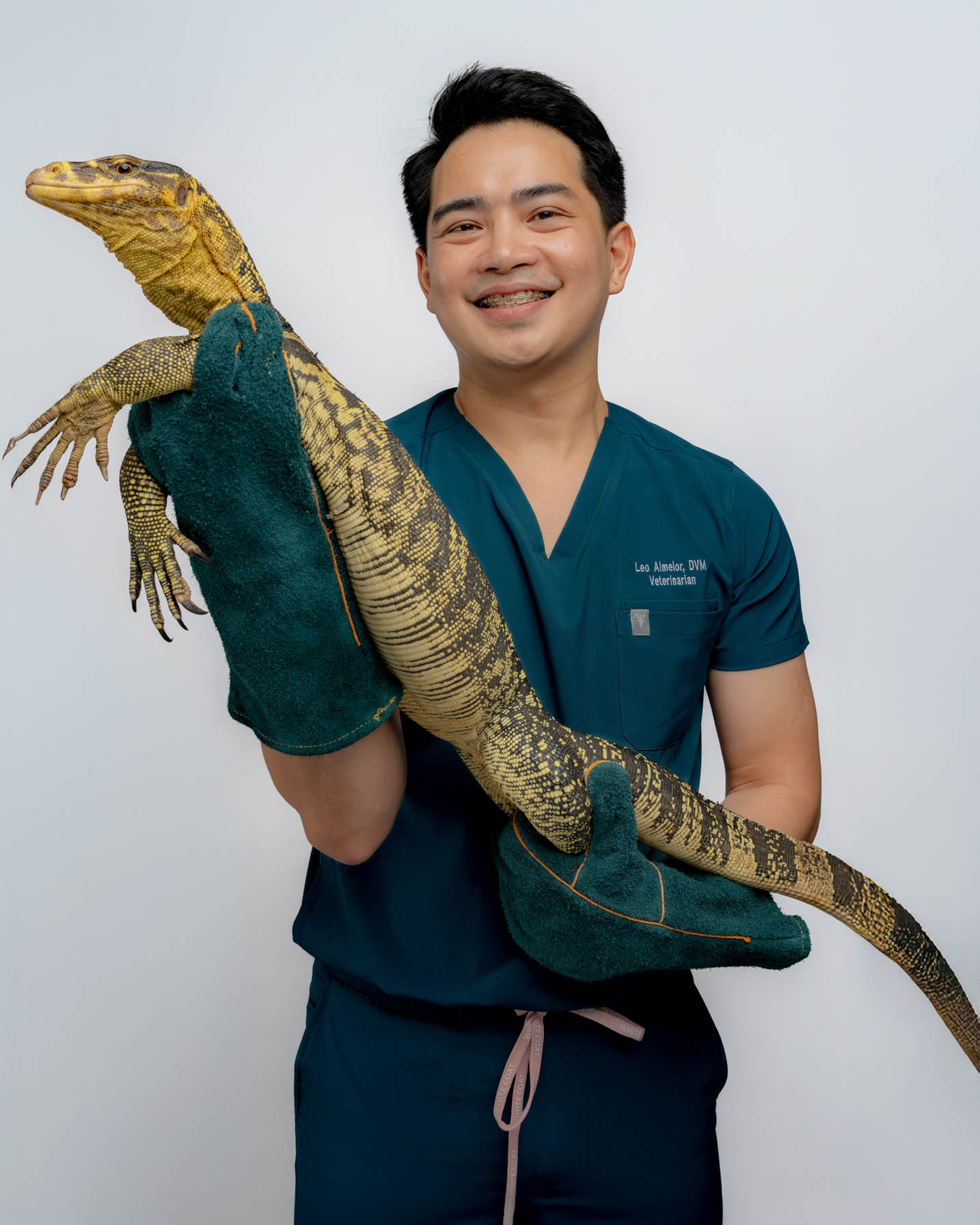 Monitor Lizard pet portrait captured during a home-visit photoshoot in Alabang by PawPlay Studios
