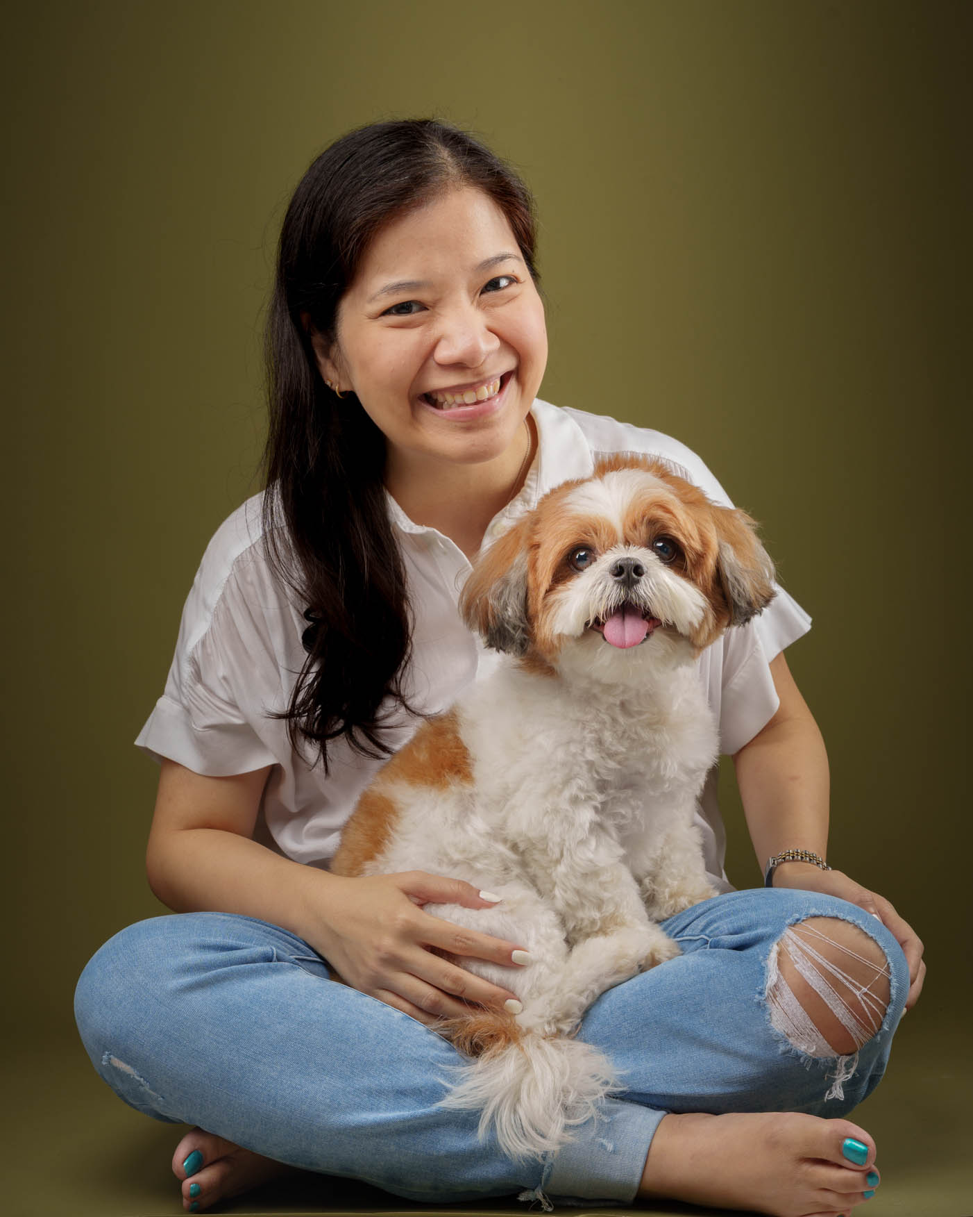 Shih Tzu pet portrait captured during a home-visit photoshoot in Quezon City by PawPlay Studios